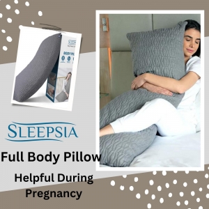 The Body Pillow from Sleepsia: Helpful During Pregnancy